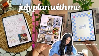 👩🏻‍💻 Digital Planner Setup amp July PWM 📝✨ vision boards goal setting and how to make a shortcut [upl. by Ramma]