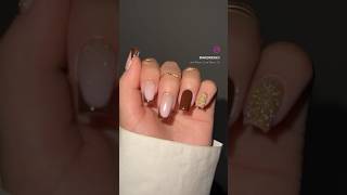 Fall nails tips and tricks 🍫🍂 unghie autunno 2024 autumnnails fallnails nailstips [upl. by Aicinet944]