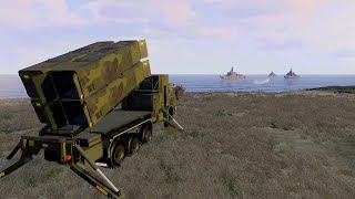 Neptune Antiship Missile System Destroyed Russian Battleships Completely  ArmA 3 [upl. by Maurie]