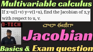 jacobianmultivariable calculusbasicsintroductionbtech btech jacobian jacobians [upl. by Girhiny366]