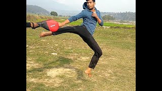 Tornado kick tutorial in hindi  easy way to learnTaekwodo 360 turning kick tutorial [upl. by Aim]