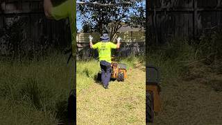 Trying to destroy a 15000 Lawn Mower [upl. by Anaib]