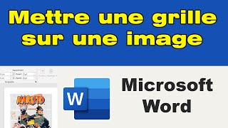 Comment mettre un quadrillage sur une image Word [upl. by Naihr]