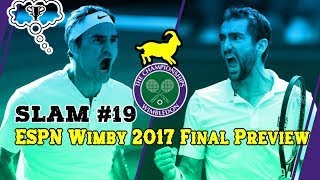 ESPN Federer vs Cilic Wimbledon 2017 Final Preview Broadcast [upl. by Nylra611]