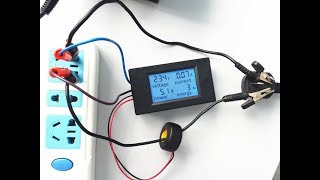 240V AC LCD Digital Volt Watt Power Meter Ammeter Voltmeter description [upl. by Ativoj]