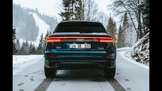 2019 Audi Q8  Snow Drive amp First Impressions [upl. by Nicki]