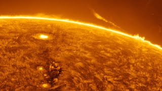 The Suns Incredible Activity  August 17th [upl. by Ydualc]