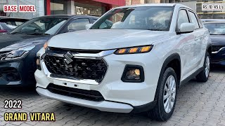 New 2022 Maruti Suzuki Grand Vitara Sigma  Base Model 🔥 Rs 1045 L  Detailed Walkaround Review [upl. by Rubliw]