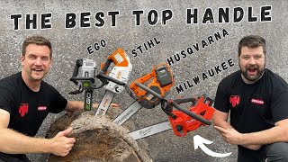 Can Milwaukee Compete With The Best Milwaukee vs Stihl vs Husqvarna vs EGO Top Handle Climbing Saws [upl. by Eisteb]