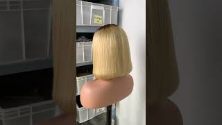 Anyone like ombre blonde full frontal bob wig [upl. by Marga]