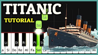 TITANIC Piano Tutorial con NOTAS FÁCILES Synthesia [upl. by Macnair]