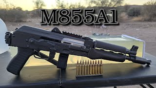 556 M855A1 Short Barrel Ballistics Gel Test [upl. by Alvina312]