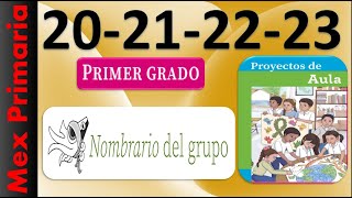 Proyectos de Aula 1 pag 20212223 Nombrario del grupo [upl. by Zechariah]