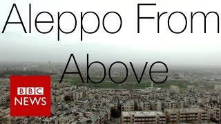 Syria conflict  Drone reveals extent of Aleppos destruction  BBC News [upl. by Ronoh]