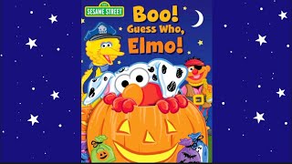 Sesame Street Book Read Aloud  Boo Guess Who Elmo  KIDS STORY BOOK [upl. by Eilram]