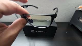 ANYLUV Blue Light Blocking Glasses Men Computer Gaming Glasses Review [upl. by Aynuat674]