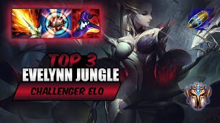 Wild Rift Evelynn TOP 3 jungle  S13 rank game  build [upl. by Ecienaj92]