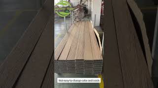 🌿🌿🌿Outdoor waterproof WPC double side grooved decking [upl. by Narine]