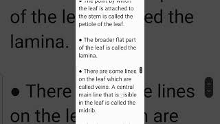 What is leaf Class 6 Science Chapter 7 [upl. by Neelhtak]