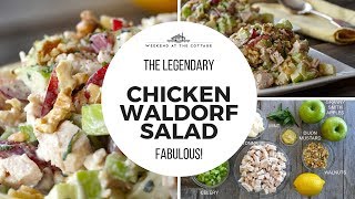 CHICKEN WALDORF SALAD recipe  Divine deliciousness [upl. by Raffaj30]