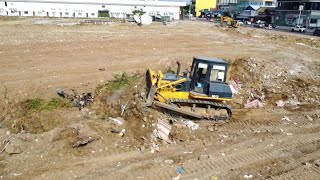 Best Action Dozer working for Land Clearing grading and pushing rock Soil best techniques by driver [upl. by Assiron477]