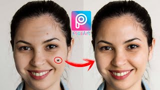 como quitar IMPERFECCIONES en picsart  2024 [upl. by Kynthia440]