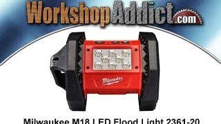 Milwaukee 236120 M18 LED flood light review [upl. by Eveneg876]