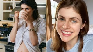 Alexandra Daddario is pregnant Bares baby bump in announcement  Celebs world [upl. by Rich]