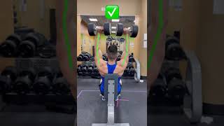 ❌ Shoulder Press Mistake DON’T DO THIS shorts [upl. by Adara]