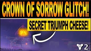 Destiny 2  NEW CROWN OF SORROW GLITCH Secret Raid Triumph Cheese Method amp Guide [upl. by Davon]