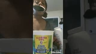 Clabber girl and baby powder  BIG SPOONFUL  MESSY mrs starch [upl. by Arlan523]