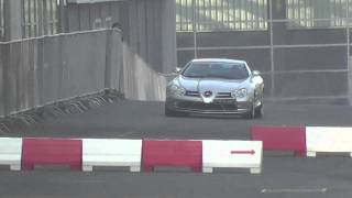 MercedesBenz SLR McLaren Acceleration Burnout amp Drifting [upl. by Barbara]