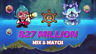 CookieRun OvenBreak  MixampMatch Sorbet Shark  Squid Ink Cookie 827M  GPZ [upl. by Katti]