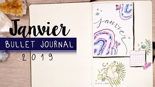 PLAN WITH ME  Bullet journal JANVIER cristaux [upl. by Enawtna350]