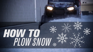 How To Plow Snow with a UTV ❄ [upl. by Yrallam]