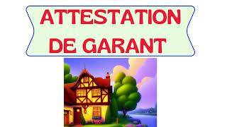 Rédiger une attestation de garant pour une location [upl. by Yatnohs]