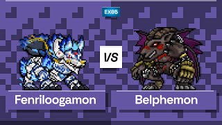 Digimon TCG Fenriloogamon vs Belphemon EX5 Match [upl. by Animahs786]