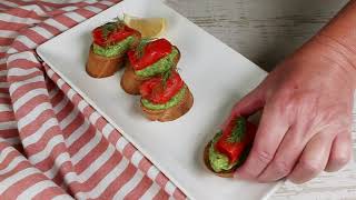 Smoked Salmon Avocado Dill Crostini [upl. by Bannerman]