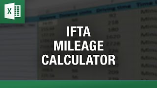 IFTA State Mileage Calculator  Calculate State by State Ifta Miles in Excel [upl. by Essam]