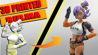 I painted Bulma from Dragon Ball in her Desert Rider outfit as a 3D Print [upl. by Brunelle891]