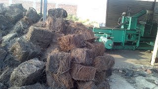 baling press waste tyre wires scrap bailing recycling presses pyrolysis plant [upl. by Aiahc782]