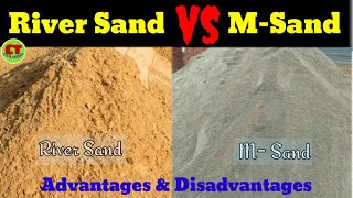 Difference Between River Sand amp M Sand  Advantages amp Disadvantages of Using MSand for Construction [upl. by Audsley789]