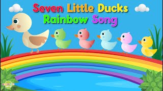 7 Little Ducks Learn Colors Song  Colorful Duck Song  Playful Kindergarten Songs  Nanyland [upl. by Neetsirk193]