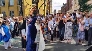 Italian Procession Clerkenwell London 17th July 2016 [upl. by Kostival343]