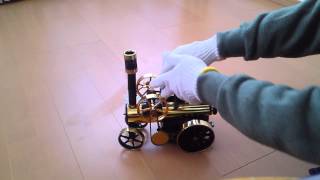 蒸気エンジン模型車走行試験（Wilesco D430）Steamy engine model car running test [upl. by Knutson]