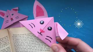 ★ DIY BOEKENLEGGER VOUWEN MET PAPIER ★ KNUTSELEN MET PAPIER ★ ORIGAMI EASY ★ KNUTSELEN PASEN [upl. by Airdnua]