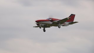 Cessna 421C Golden Eagle landing at Oshkosh 2021 4K Video [upl. by Fuchs403]