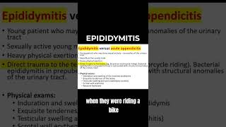 Why Your Balls Are Swollen Epididymitis from Appendicitis  MCCQE1 [upl. by Iohk]