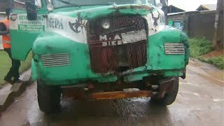 POV Test Drive Old MAN Diesel Beast On A Rainy Day In Africa [upl. by Sisenej572]