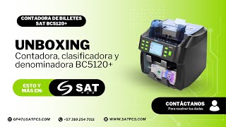 UNBOXING Contadora de billetes BC5120  Satpcs [upl. by Petite]